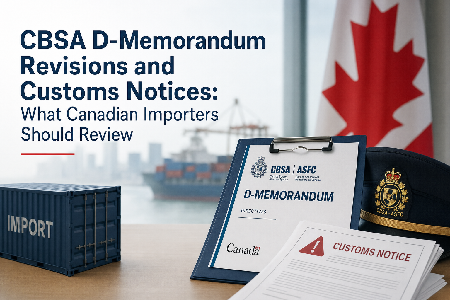Illustration for: CBSA D-Memorandum Revisions and Customs Notices: What Canadian Importers Should Review